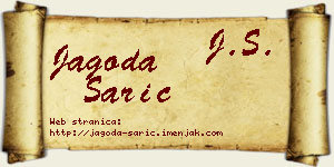 Jagoda Sarić vizit kartica